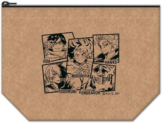 『僕のヒーローアカデミア』TOHO animation STORE ポーチ　1,500円（税込）（C）堀越耕平／集英社・僕のヒーローアカデミア製作委員会
