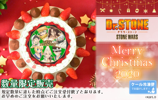 「『Dr.STONE』クリスマスプリケーキ」4,980円（税別）（C）K,B/S, D
