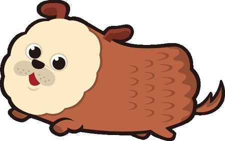 鹿児島犬、性格はギャンブラーだがモチーフはさつま揚げ　「47都道府犬Ｒ」