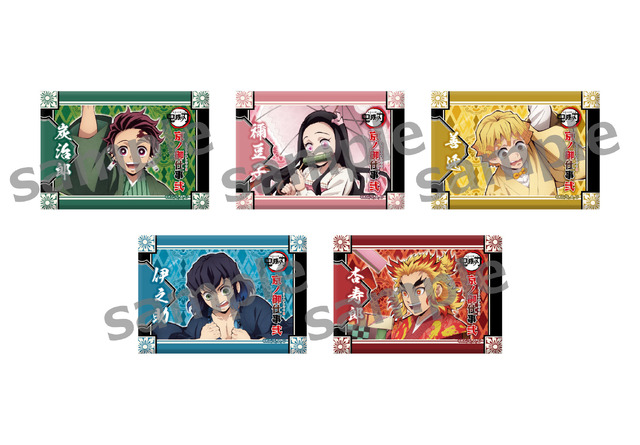 「鬼滅の刃 京ノ御仕事 弐」【映画村限定】トレーディングスクエア缶バッジ 550円(税込)（C）吾峠呼世晴／集英社・アニプレックス・ufotable