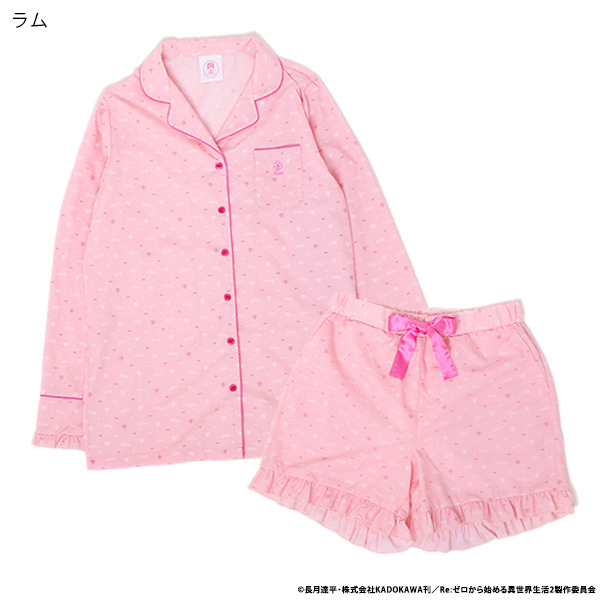 「【Re:ゼロから始める異世界生活】ラム&レム ハッピータイムルームウェア」ラム　8,800 円（税込）（C）長月達平・株式会社KADOKAWA刊／Re:ゼロから始める異世界生活2製作委員会
