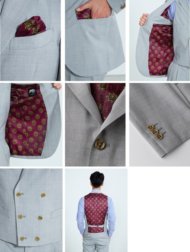 「ジョジョの奇妙な冒険 ダイヤモンドは砕けない 3Pスーツ」吉良吉影モデル・53,900円（税込）（C）LUCKY LAND COMMUNICATIONS/集英社・ジョジョの奇妙な冒険DU製作委員会