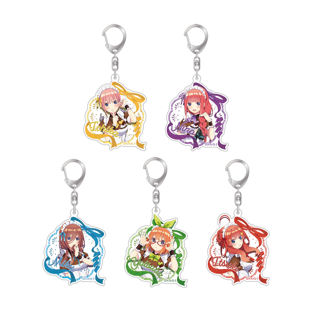 アクリルキーホルダー（全5種）1,100円（税込）（C）春場ねぎ・講談社／「五等分の花嫁∬」製作委員会