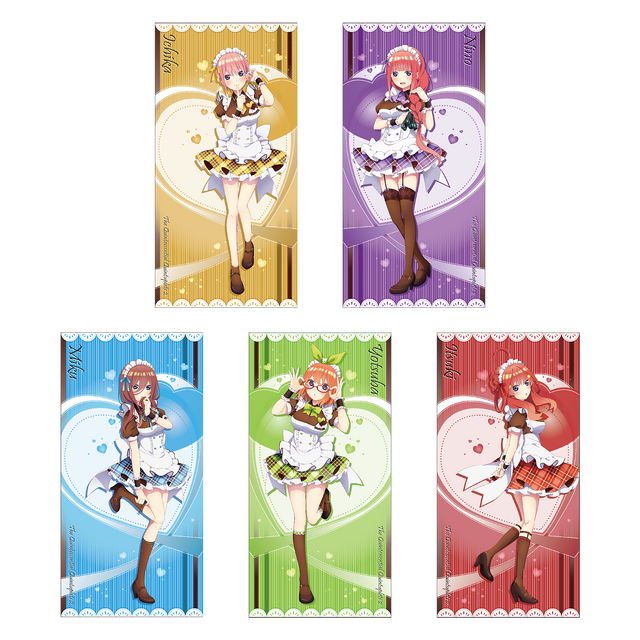 バスタオル（全5種）3,300円（税込）（C）春場ねぎ・講談社／「五等分の花嫁∬」製作委員会