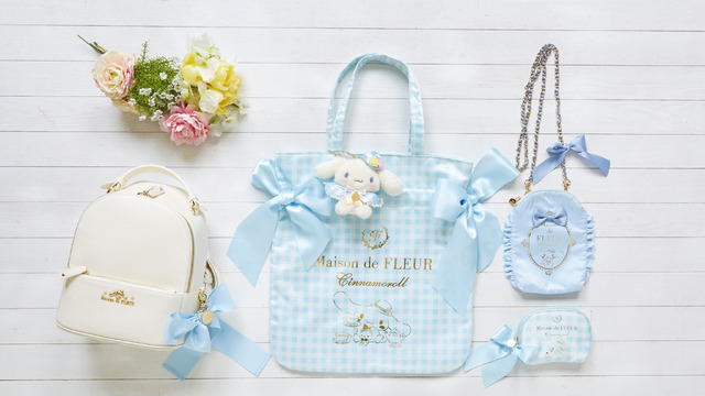 「Maison de FLEUR×Sanrio characters」シナモロール（C）’76, ’89, ’96, ’01, ’05, ’20 SANRIO 著作（株）サンリオ