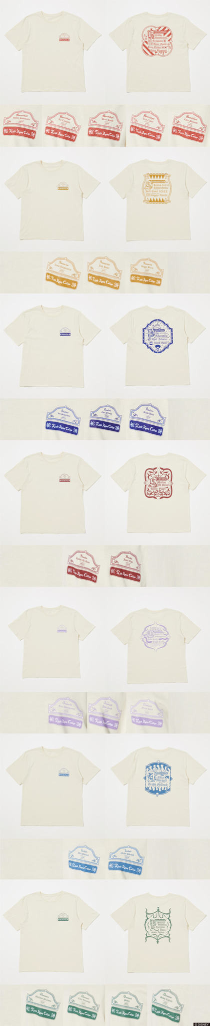 「22 character’s TEE」4,400円（税込）（C）DISNEY