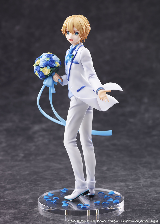 SAO」ユージオが白スーツをまとい立体化！ 青い薔薇を持ち、あなたを