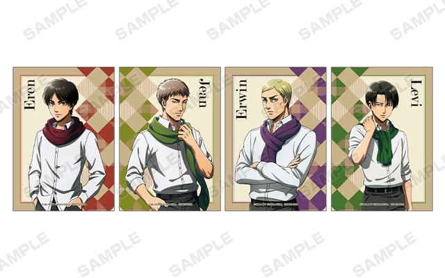 お買上げ抽選会B賞　ブロマイド（全4種）　コンプリートセット／お買上げ抽選会C賞　ブロマイド（全4種）　ランダム1枚（C）諫山創・講談社／「進撃の巨人」The Final Season製作委員会 （R）KODANSHA