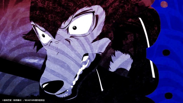 『BEASTARS』第2期オープニング　シーン背景画に採用されたAI技術による絵画とパターンデザイン（C）板垣巴留（秋田書店）／BEASTARS製作委