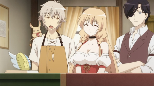 『おとなの防具屋さんII』第1話場面カット（C） 斐宮ふみ/COMICSMART INC./おとなの防具屋さんII製作委員会