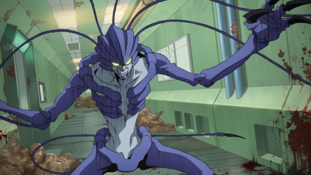 『はたらく細胞BLACK』第1話「喫煙、細菌、終わりの始まり。」先行場面カット（C）原田重光・初嘉屋一生・清水茜／講談社・CODE BLACK PROJECT