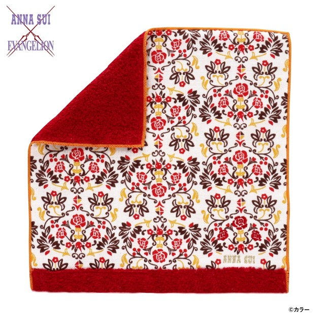 エヴァンゲリオン×ANNA SUI　タオルハンカチーフ　総柄　1,100円(税込)（C）カラー