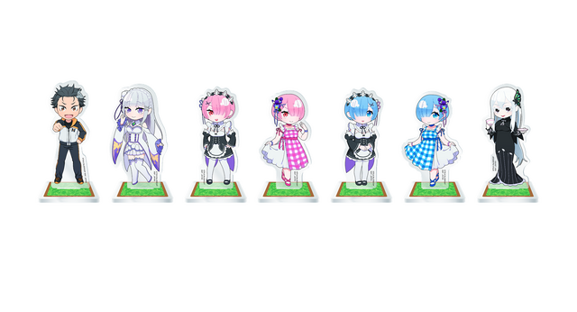 「Re:ゼロから始める異世界生活 スタンド付きアクリルプレートvol.1」（C）長月達平・株式会社KADOKAWA刊／Re:ゼロから始める異世界生活2製作委員会