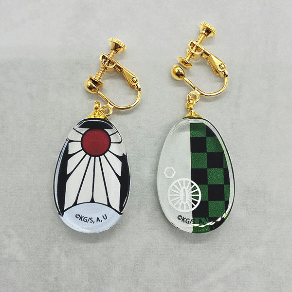 「鬼滅の刃 ガラスイヤリング」竈門炭治郎 1,000円（税抜）（C）吾峠呼世晴／集英社・アニプレックス・ufotable