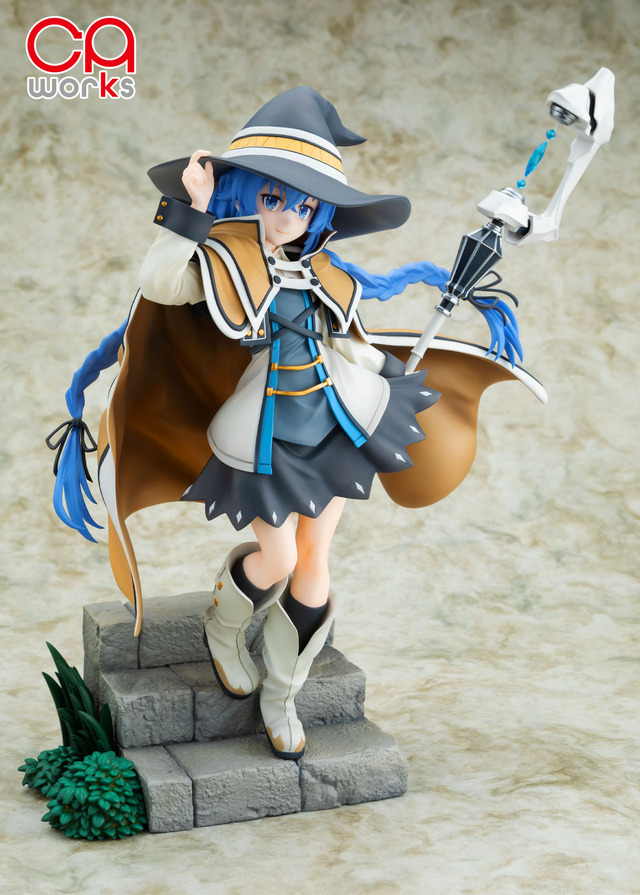 「CAworks『無職転生 ～異世界行ったら本気だす～』ロキシー・ミグルディア 1/7スケールフィギュア」通常版18,000円（税抜）／キャラアニ.com特装版20,500円（税抜）（C）理不尽な孫の手/MFブックス/「無職転生」製作委員会