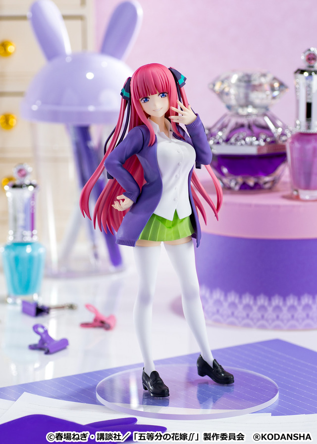 「POP UP PARADE 中野二乃」各3,900円（税込）（C）春場ねぎ・講談社／「五等分の花嫁∬」製作委員会 （R）KODANSHA