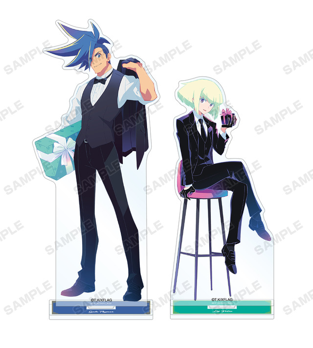 「プロメア バレンタイン POP UP SHOP in AMNIBUS STORE／MAGNET by SHIBUYA109」描き下ろしイラスト バレンタインデーver. BIGアクリルスタンド（全2種）各1,800円（税別）（C）TRIGGER・中島かずき／XFLAG