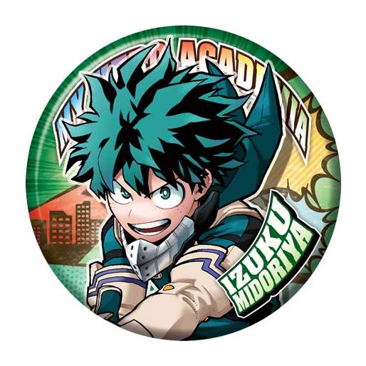 「僕のヒーローアカデミア展 DRAWING SMASH」コレクション缶バッジ ヒロアカ展 KV Ver. 【全 24 種：ランダム仕様】 価格：440 円（税込）（C）堀越耕平／集英社