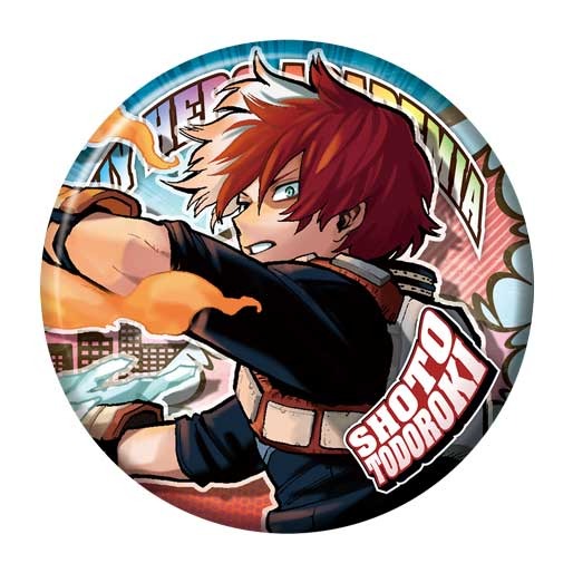 「僕のヒーローアカデミア展 DRAWING SMASH」コレクション缶バッジ ヒロアカ展 KV Ver. 【全 24 種：ランダム仕様】 価格：440 円（税込）（C）堀越耕平／集英社