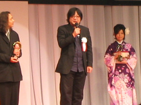 東京アニメアワード受賞式の細田守監督