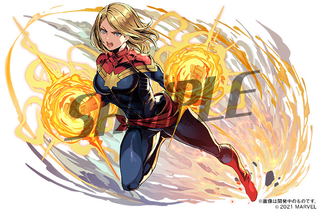 「キャプテン・マーベル」（C）2021 MARVEL（C）GungHo Online Entertainment, Inc. All Rights Reserved.