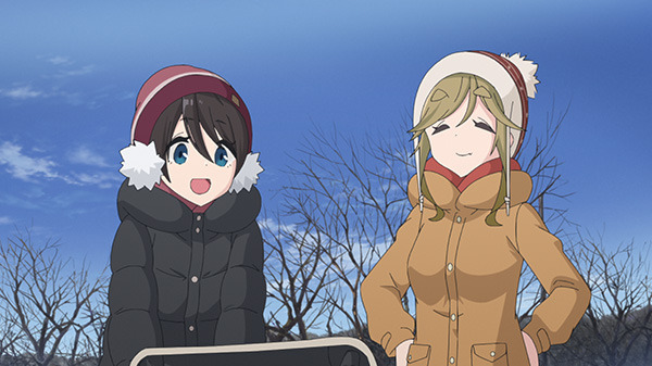 『ゆるキャン△ SEASON2』第6話「大間々岬の冬」先行場面カット（C）あfろ・芳文社／野外活動委員会