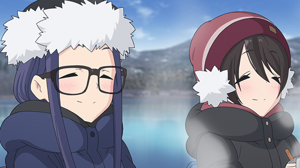 『ゆるキャン△ SEASON2』第6話「大間々岬の冬」先行場面カット（C）あfろ・芳文社／野外活動委員会