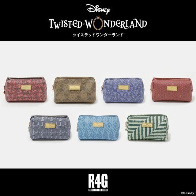 『ディズニー ツイステッドワンダーランド』ナイトレイブンカレッジ各寮ポーチ（C）Disney