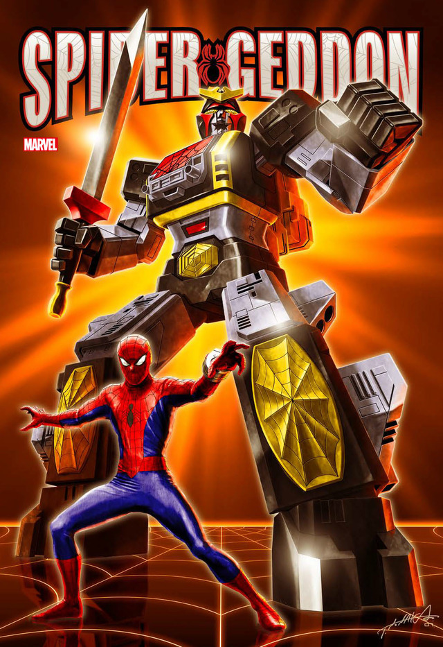 『スパイダーゲドン』3冊ボックスセット描き下ろしアート（C）2021 MARVEL