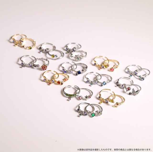 「鬼滅の刃 2連リング（13種）」各3,850円（税込）（C）吾峠呼世晴／集英社・アニプレックス・ufotable