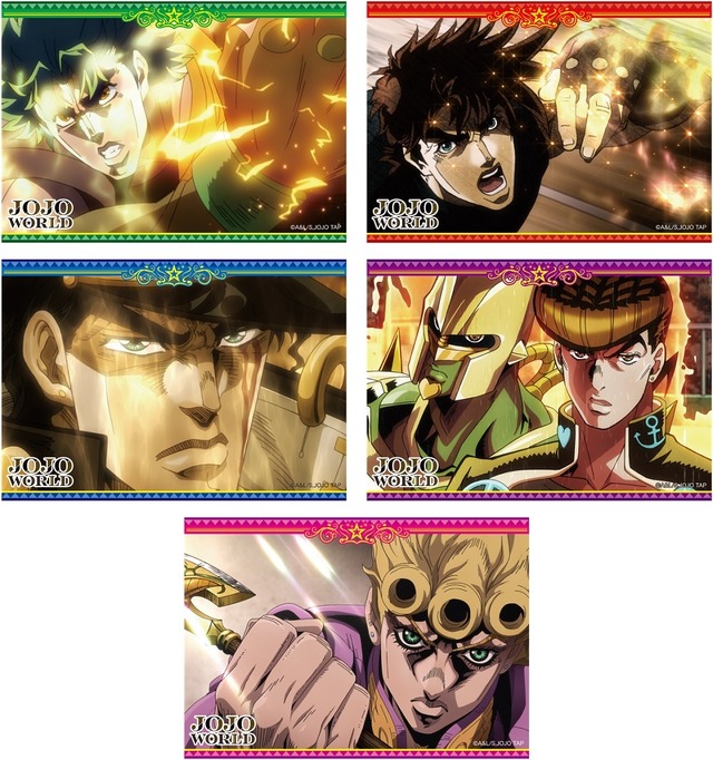 「JOJO WORLD in YOKOHAMA」第1部ミニゲーム「メメタァ！波紋ルーレット」C賞：場面写真ブロマイド(全20種)※ランダムで2枚配付（C）荒木飛呂彦&LUCKY LAND COMMUNICATIONS/集英社・ジョジョの奇妙な冒険 THE ANIMATION PROJECT