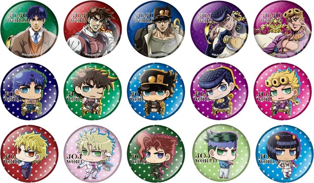 「JOJO WORLD in YOKOHAMA」5mm缶バッジ(全15種)（C）荒木飛呂彦&LUCKY LAND COMMUNICATIONS/集英社・ジョジョの奇妙な冒険 THE ANIMATION PROJECT