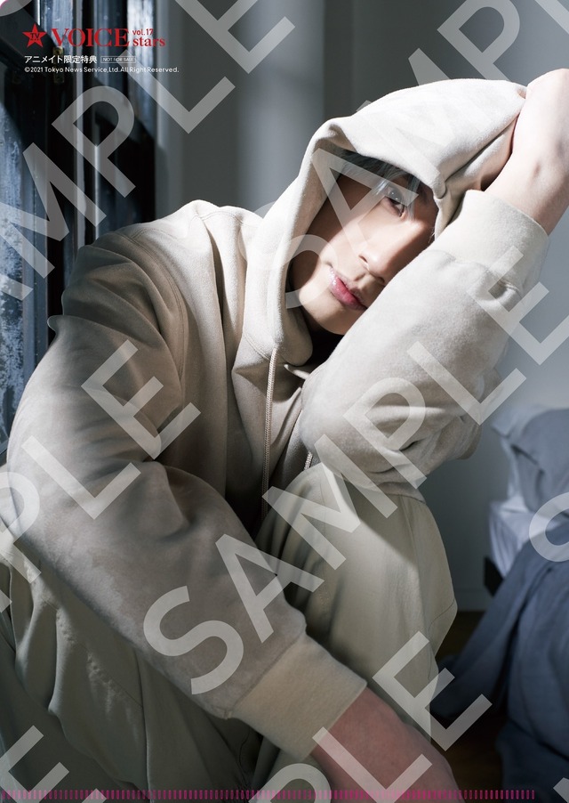 「TVガイドVOICE STARS vol.17」アニメイト購入特典・A4サイズ 江口拓也クリアファイル（裏）