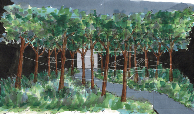 「ラグーナテンボス×『鬼滅の刃』追憶の試練 炭治郎の旅路」蜘蛛の森（C）吾峠呼世晴／集英社・アニプレックス・ufotable