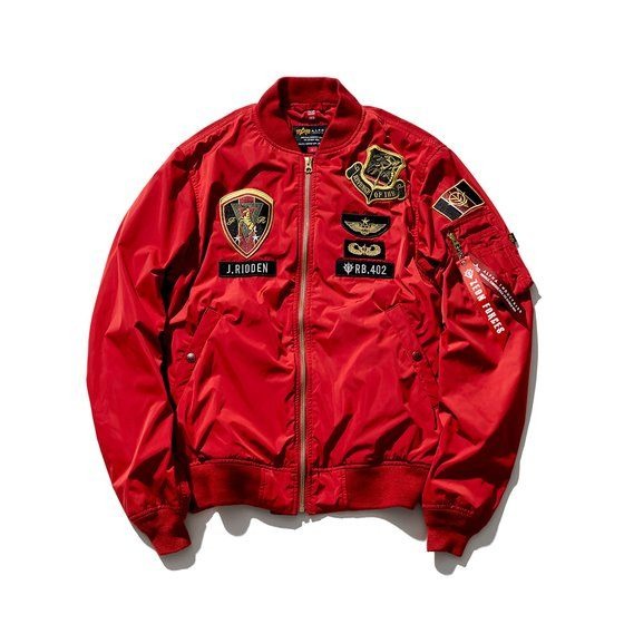 「STRICT-G ALPHA INDUSTRIES LIGHT MA-1 『機動戦士ガンダム』 ジョニー・ライデンモデル」35,200円（税込）（C）創通・サンライズ