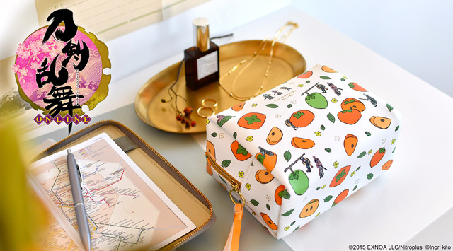 「ボックスポーチ」小夜左文字・宗三左文字・江雪左文字 2,970円（税込）（C）2015 EXNOA LLC/Nitroplus