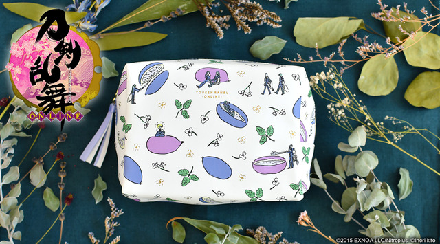 「ボックスポーチ」にっかり青江・数珠丸恒次 2,970円（税込）（C）2015 EXNOA LLC/Nitroplus