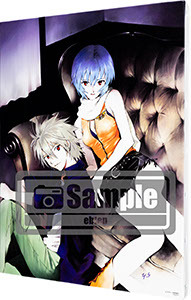 貞本義行「新世紀エヴァンゲリオン」F3キャンバスアート D　8,000円 （税別）イラスト／貞本義行 （C）カラー