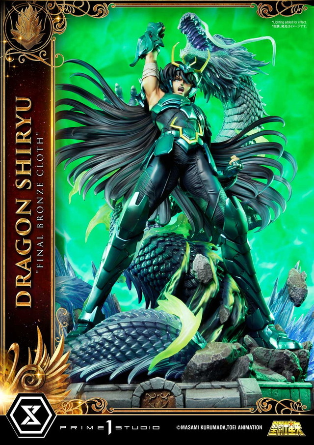 聖闘士星矢」ドラゴン紫龍、“70cm超”のハイエンド・フィギュア化