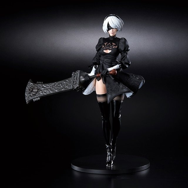 最前線の ニーアオートマタ くじ アートホルダー 2B フィギュア セット