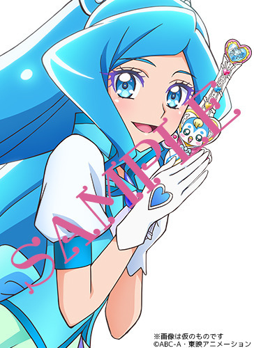 ヒーリングっど&hearts;プリキュア オフィシャルコンプリートブック　とらのあな購入特典　ポストカード（キュアフォンテーヌ）　※画像は仮のものです