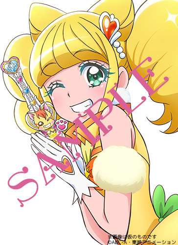 ヒーリングっど&hearts;プリキュア オフィシャルコンプリートブック　楽天ブックス購入特典　ポストカード（キュアスパークル）　※画像は仮のものです