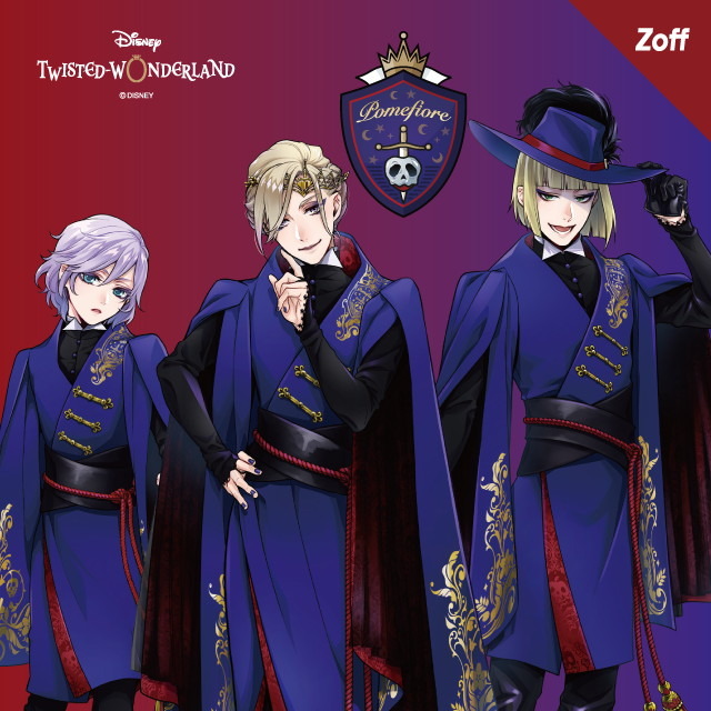 「『ディズニー ツイステッドワンダーランド』 Zoff アイウェアコレクション」ポムフィオーレ 11,100円（税込）（C）Disney