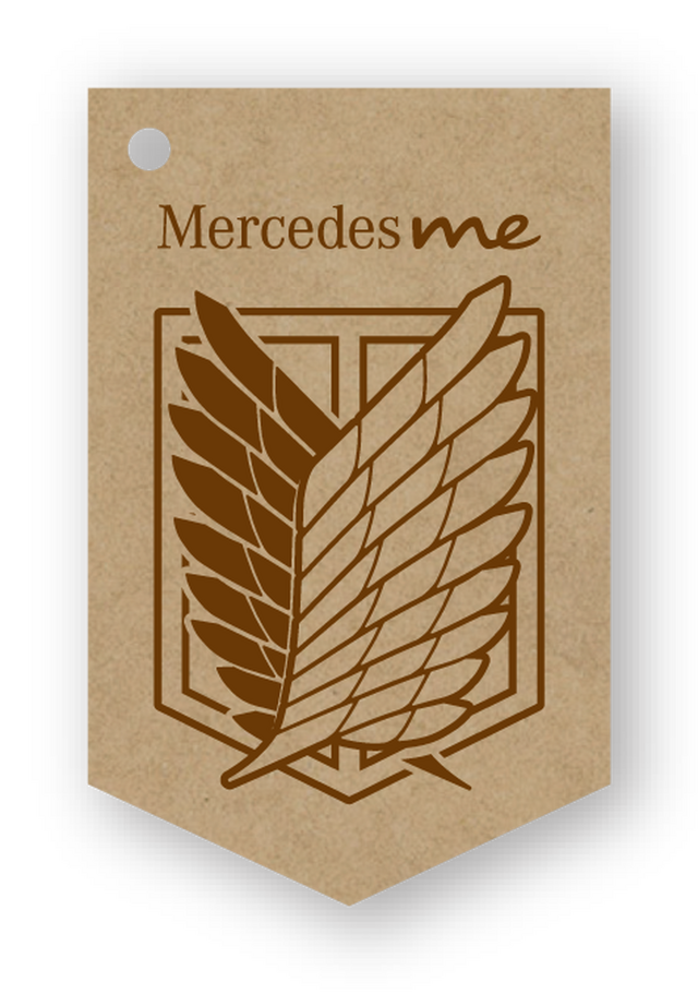 「進撃の巨人 | Mercedes meコラボレーション」1F：DOWNSTAIRS COFFEE　ドリンクカップタグ（C）諫山創/講談社