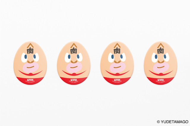 キン肉マンたまご型缶バッジ（赤ver.）（C）YUDETAMAGO
