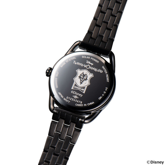 「『ディズニー ツイステッドワンダーランド』腕時計」各36,300円（税込）(C)Disney