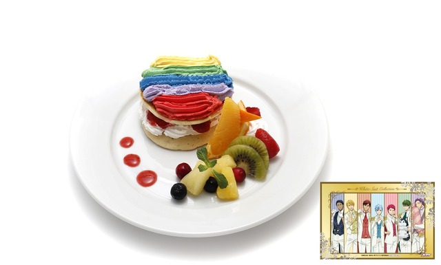 「『キセキの世代』のフルーツパンケーキ」1,000円（税込）（C）藤巻忠俊／集英社・黒子のバスケ製作委員会