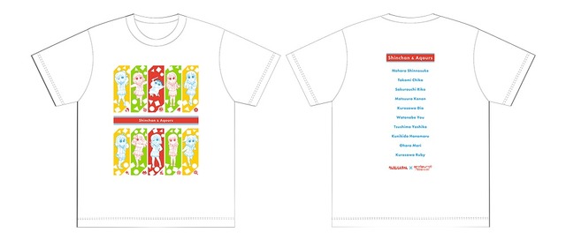 「『クレヨンしんちゃん』『ラブライブ！サンシャイン!!』Tシャツ：各3,850円（税込）」(C)臼井儀人／双葉社・シンエイ・テレビ朝日・ADK 2021(C)2017 プロジェクトラブライブ！サンシャイン!!