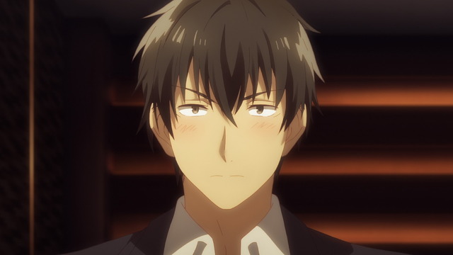 『ひげを剃る。そして女子高生を拾う。』第1話「電柱の下の女子高生」先行場面カット（C）しめさば・KADOKAWA／『ひげひろ』製作委員会