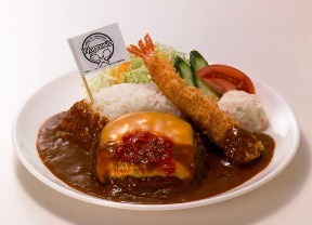 『Wagnaria 特製プレートチーズハンバーグカレー』